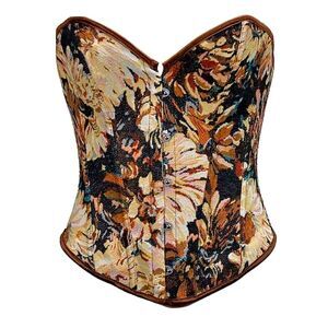 Floral Corset Top 🌻 Boho Tapestry Bustier